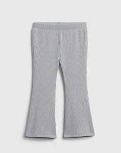 Calça GAP Infantil Legging Flare Cinza Metalica