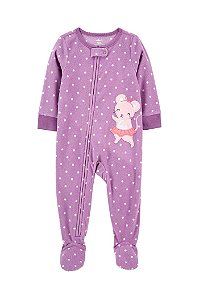 Macacão Carters Fleece Infantil Ratinha