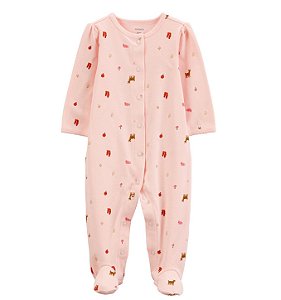 Macacão Carters Bebe Girafa Rosa
