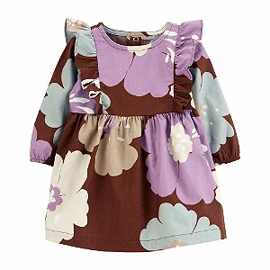 Vestido Carters Floral Manga Longa