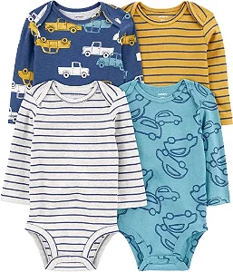 Kit Body Carters Manga Longa 4 pecas Carrinhos