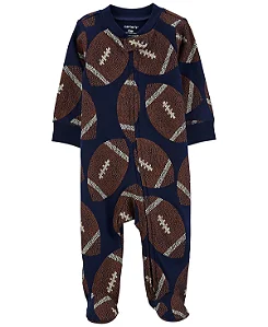 Macacão Carters Bebe Futebol Americano Azul