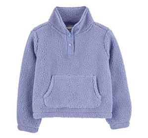 Blusa Carters Sherpa Infantil Lilas