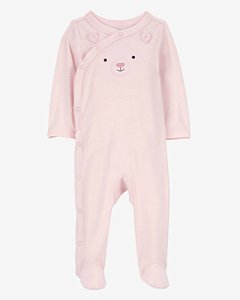 Macacão Carters Bebe Urso Rosa