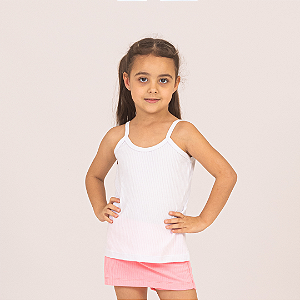 Blusa Infantil Regata Alcinha Menina Juvenil 4 ao 16