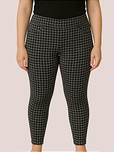 Calça Feminina Xadrez Cintura alta Peluciada P ao G3 Lavin Basic 54-A