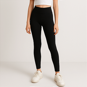 Legging de cintura larga para meninas adolescentes Proteção UV50+ Zero Transparência 68-A