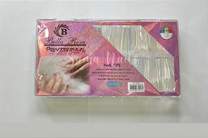 CAIXA BELLA ROSA BAILARINA ALONGADA TRANSPARENTE C/500UNI