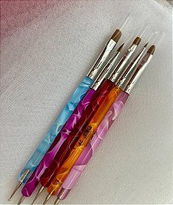 KIT PINCEL LINGUA DE GATO + BOLEADOR D&Z