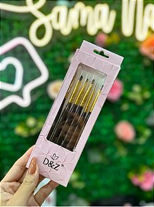 KIT PINCEL MARROM D&Z
