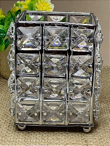 PORTA PINCEL CRISTAL PRATA