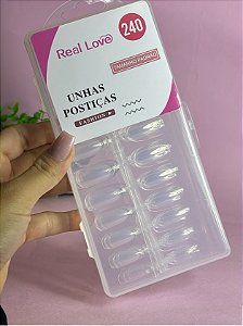 POSTIÇA REALISTA ALMOND 240un REAL LOVE