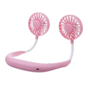 VENTILADOR PORTATIL ROSA PENDURADOR PESCOCO