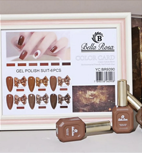 ESMALTE MARROM BELLA ROSA