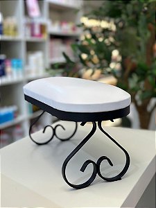 APOIO DE BRAÇO METAL PADRÃO - BRANCO COM PRETO