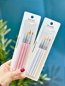 KIT C/ 4 PINCÉIS ROSA FURTA COR REAL LOVE