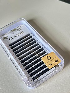 CÍLIOS POSTIÇOS CLASSIC PRETO MIX 5-8 CURVATURA E ESPESSURA D 0.05 CHERRY LASH