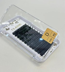 CÍLIOS POSTIÇOS CLASSIC PRETO MIX 9-14 CURVATURA E ESPESSURA D 0.03 CHERRY LASH