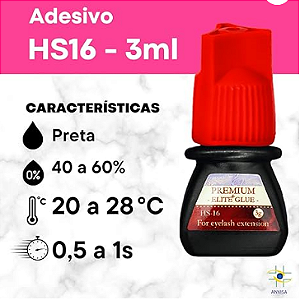 COLA PARA EXTENSÃO DE CÍLIOS ELITE HS16 3G