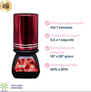 COLA PARA EXTENSÃO DE CÍLIOS MASTER RUBY 3G