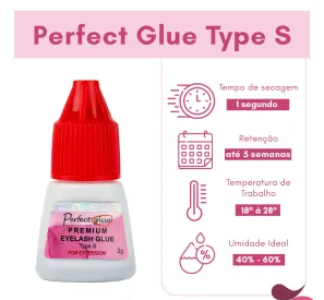COLA PARA EXTENSAO DE CILIOS PERFECT GLUE TYPE S 3G