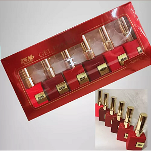 KIT C/ 6 ESMALTES VERMELHO ZEM