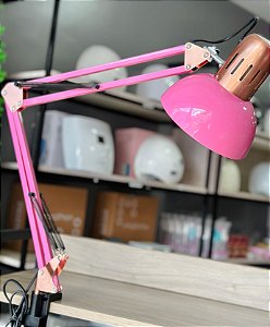 LUMINÁRIA LUXO ROSA ARTICULADA