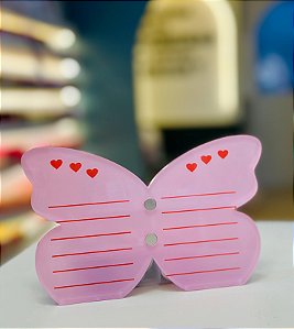 PLACA ACRÍLICO SUPORTE PARA CÍLIOS BORBOLETA