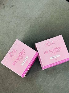 PÓ ACRÍLICO COM GLITTER - PINK SHINE 20G VOLIA