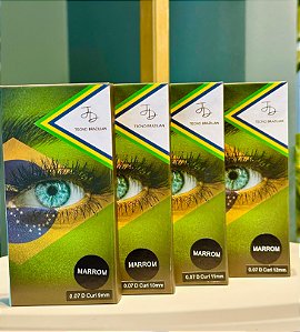 EXTENSÃO DE CÍLIOS TECNO BRAZILIAN MARROM VOLUME BRASILEIRO D 0.07MM JD