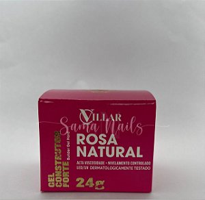 GEL CONSTRUTOR FORTE 24G VILLAR - ROSA NATURAL