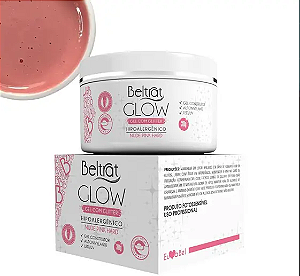 GEL GLOW COM GLITTER 30G BELTRAT - NUDE PINK HARD