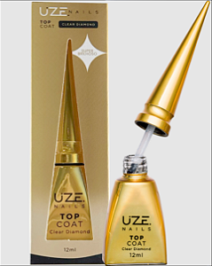 TOP COAT 12ML UZE NAILS - CLEAR DIAMOND