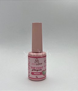 TOP COAT GLITTERZINHO 9G ANY LOVY - PRATA