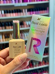 TOP COAT LINHA LIGHT 15ML REAL LOVE  - NUDE 4