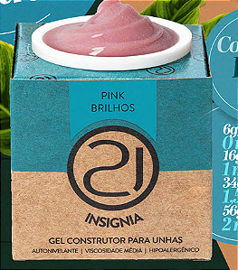 GEL ECOLINE INSIGNIA 16G NAILS 21  - PINK BRILHOS