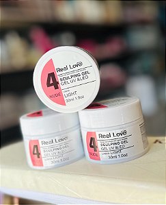 GEL LINHA LIGHT POTE 30ML REAL LOVE - 4 NUDE