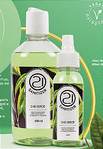 HIGIENIZADOR 125ML NAILS 21  - CHA VERDE
