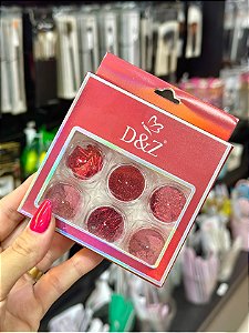 KIT GLITTER VERMELHO D&Z