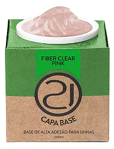 CAPA BASE ONEFIX 13G NAILS 21  - FIBER CLEAR PINK