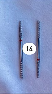 BROCA TUNGSTÊNIO - DUAS PONTAS VERMELHA