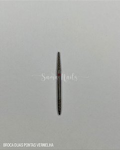 BROCA TUNGSTÊNIO - DUAS PONTAS VERMELHA