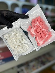 KIT 100 ESPONJAS + ACESSÓRIO SAQUINHO