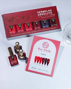 ESMALTE EM GEL FAN NAILS  VERMELHO ABSOLUTO 12ML