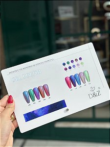 KIT ESMALTE OLHO DE GATO MAGNETICO FURTA COR POLISH 12ML