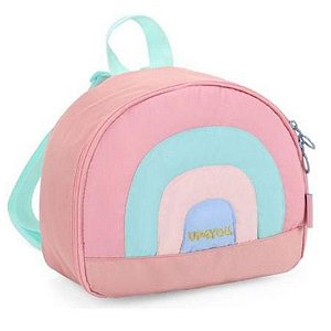 Lancheira Rosa Kids Arco Íris Up4You Luxcel Tamanho Único