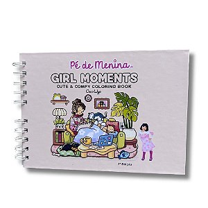 Livro De Colorir Bobbie Goods -Girls Moment-Capa Dura até 50 Páginas 120g