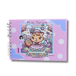 Livro De Colorir Bobbie Goods -Capivara -Capa Dura até 50 Páginas 120g