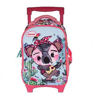 Mochila Chimolla Escolar Infantil 12 Coala de Rodinha com Alça de Costas