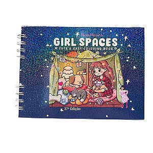 Livro De Colorir Bobbie Goods-Girls Space-Capa Dura até 50 Páginas 120g